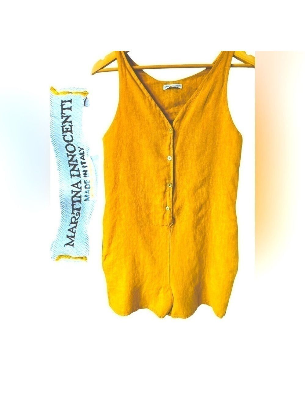 Martina Innocenti Linen Romper US XS